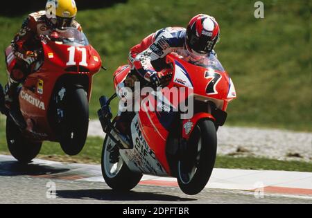 Shinichi Itoh, (JPN), John Kocinski, (Etats-Unis), GP autrichienne 500, Salzbourg 1994, Banque D'Images