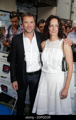 Guillaume de Tonquedec et Claude Perron assistent à la projection de 'belles filless' lors du 8ème Festival du film d'Angoulême à Angoulême, France, le 25 août 2015. Photo de Jerome Domine/ABACAPRESS.COM Banque D'Images
