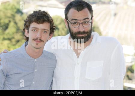Nahuel Perez Biscayart et David Lambert posant pour le photocall de 'Je suis a toi' lors du 8ème Festival du film d'Angoulême à Angoulême, France, le 28 août 2015. Photo de Jerome Domine/ABACAPRESS.COM Banque D'Images
