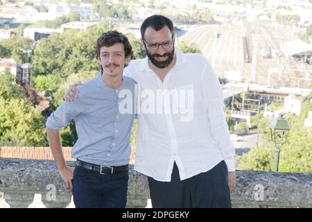 Nahuel Perez Biscayart et David Lambert posant pour le photocall de 'Je suis a toi' lors du 8ème Festival du film d'Angoulême à Angoulême, France, le 28 août 2015. Photo de Jerome Domine/ABACAPRESS.COM Banque D'Images