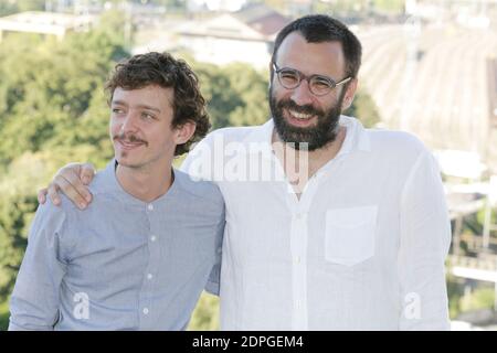 Nahuel Perez Biscayart et David Lambert posant pour le photocall de 'Je suis a toi' lors du 8ème Festival du film d'Angoulême à Angoulême, France, le 28 août 2015. Photo de Jerome Domine/ABACAPRESS.COM Banque D'Images