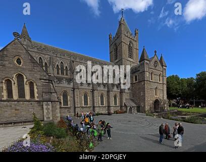 Christchurch Christ Church Cathedral, Dublin City, la Cathédrale de la Sainte Trinité, cathédrale médiévale, Irlande Banque D'Images