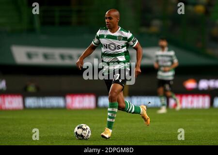 Lisbonne, Portugal. 19 décembre 2020. Joao Mario de Sporting CP en action pendant le match de football de la Ligue portugaise entre Sporting CP et SC Farense au stade Jose Alvalade à Lisbonne, Portugal, le 19 décembre 2020. Crédit : Pedro Fiuza/ZUMA Wire/Alay Live News Banque D'Images