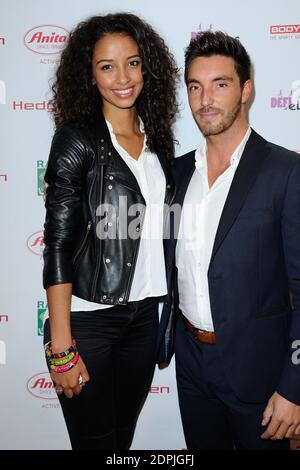 Exclusif. Flora Coquerel et Cedric (Koh Lanta) assistent à la soirée de progrès du RAID Amazones a Paris, France le 24 septembre 2015. Photo d'Aurore Marechal/ABACAPRESS.COM Banque D'Images