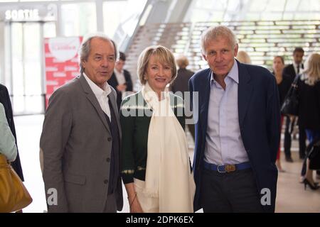 CHRISTIAN MORIN, EVE RUGGIERI, PATRICK POIVRE D'ARVOR - CONFÉRENCE DE RENTREE DE RADIO CLASSIQUE PHOTO DE NASSER BERZANE/ABACAPRESS.COM Banque D'Images