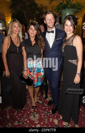 NIKITA LESPINASSE, REEM KHERICI, ROMAIN GROSJEAN ET SA FEMME MARION JOLLES - GALA DE CHARITE AU PROFIT D'ENFANCE ET CANCER PHOTO PAR NASSER BERZANE/ABACAPRESS.COM Banque D'Images