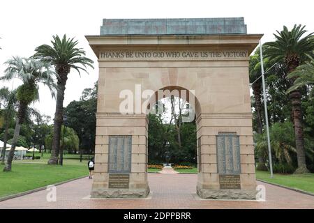 Burwood War Memorial à Burwood Park, Burwood, Sydney, Australie Banque D'Images