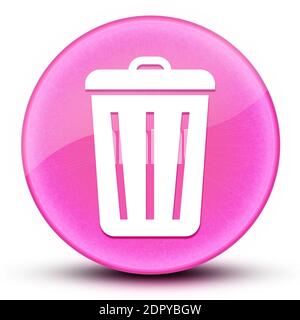 Boule à oeil brillant élégant rose bouton rond illustration abstraite Banque D'Images