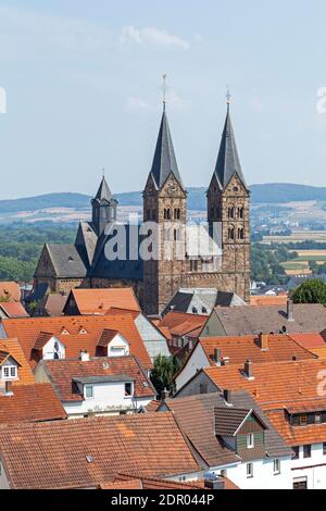 Cathédrale Saint-Pierre, Fritzlar, Hesse, Allemagne Banque D'Images