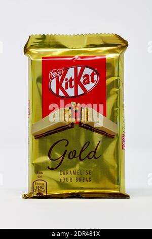 Kit Nestlé Kat or caramel Banque D'Images