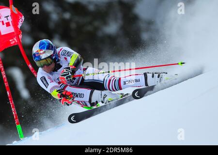 Alta Badia, Italie. 20 décembre 2020. Alta Badia, Italie, Gran Risa, 20 décembre 2020, PINTURAULT Alexis (FRA) CLASSÉ POUR LA PREMIÈRE fois lors de la coupe du monde de ski FIS 2020 - Slalom géant masculin - course de ski alpin crédit: Sergio Bisi/LPS/ZUMA Wire/Alay Live News Banque D'Images