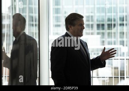 Royaume-Uni /Londres / Dr. Josef Ackermann /Président du Conseil/Directeur de Deutsche Bank AG au bureau de la Deutsche Bank à Londres Banque D'Images