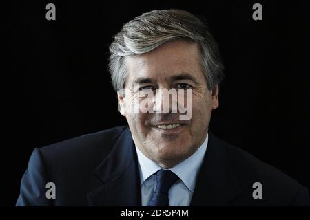 Royaume-Uni /Londres / Dr. Josef Ackermann /Président du Conseil/Directeur de Deutsche Bank AG au bureau de la Deutsche Bank à Londres Banque D'Images