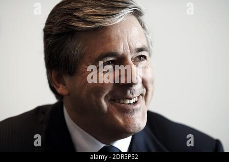 Royaume-Uni /Londres / Dr. Josef Ackermann /Président du Conseil/Directeur de Deutsche Bank AG au bureau de la Deutsche Bank à Londres Banque D'Images