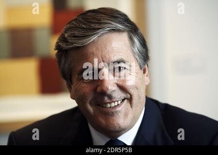 Royaume-Uni /Londres / Dr. Josef Ackermann /Président du Conseil/Directeur de Deutsche Bank AG au bureau de la Deutsche Bank à Londres Banque D'Images