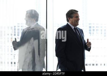 Royaume-Uni /Londres / Dr. Josef Ackermann /Président du Conseil/Directeur de Deutsche Bank AG au bureau de la Deutsche Bank à Londres Banque D'Images