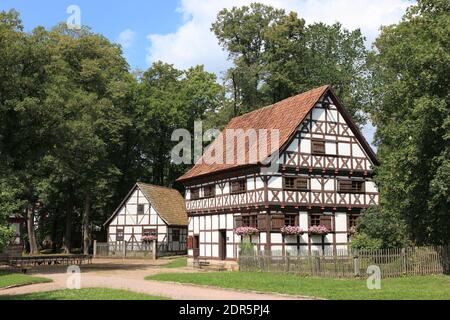 Hennebergisches Freilichtmuseum beim Kloster Veßra, Landkreis Hildburghausen, Thüringen, Deutschland / le Hennebergische Open-museum près de mon Banque D'Images