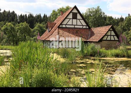 Hennebergisches Freilichtmuseum beim Kloster Veßra, Landkreis Hildburghausen, Thüringen, Deutschland / le Hennebergische Open-museum près de mon Banque D'Images