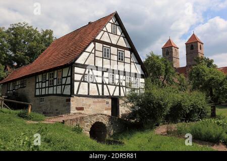 Hennebergisches Freilichtmuseum beim Kloster Veßra, Landkreis Hildburghausen, Thüringen, Deutschland / le Hennebergische Open-museum près de mon Banque D'Images