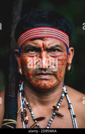 Territoire de Shuar, Amazone, Équateur Banque D'Images