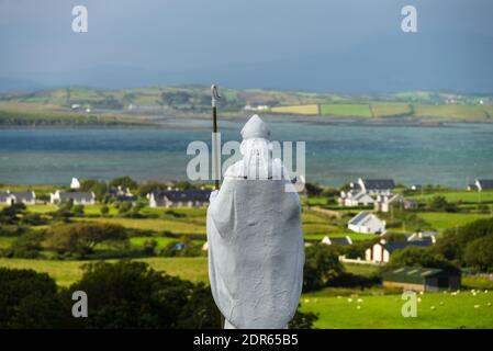 Croagh Patrick, surnommé le Reek dans le comté de Mayo après Mweelrea et Nephin, en Irlande Banque D'Images