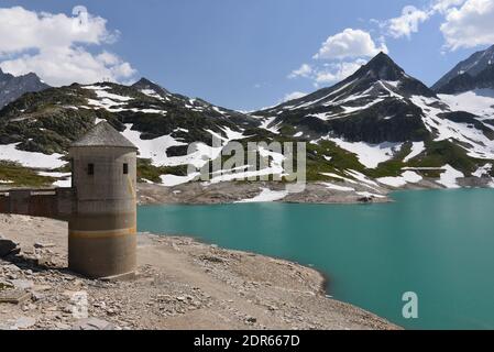 Lac Weisssee à Salzburger Land Autriche Banque D'Images