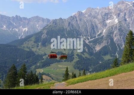 Chaîne de montagnes Hochkoening à Salzburger Land Banque D'Images