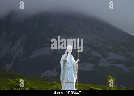 Croagh Patrick, surnommé le Reek dans le comté de Mayo après Mweelrea et Nephin, en Irlande Banque D'Images