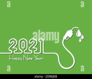 Illustration vectorielle de la bonne nouvelle salutation de 2021 ans Illustration de Vecteur