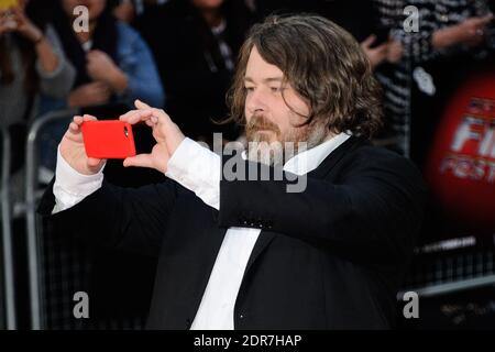 Le réalisateur Ben Wheatley participe à la première de High Rise dans le cadre du 59e BFI London film Festival à Odeon Leicester Square à Londres, Royaume-Uni, le 9 octobre 2015. Photo d'Aurore Marechal/ABACAPRESS.COM Banque D'Images