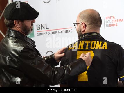 L'acteur français Eric Cantona participe à la séance photo du film « les rois du monde - Mad Kings » au 10e Festival du film de Rome, le 19 octobre 2015 à Rome, en Italie. Photo par Eric Vandeville /ABACAPRESS.COM Banque D'Images