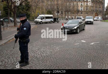 Les rues vides de Paris en raison des restrictions de circulation pour le sommet de la CdP 21 à Paris, France, le 29 novembre 2015. Photo de Christophe Geyres/ABACAPRESS.COM Banque D'Images