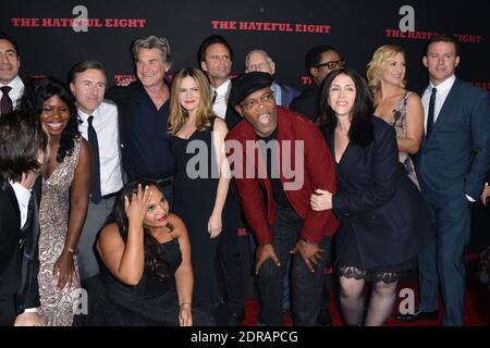 Tim Roth, Walton Goggins, Kurt Russell, Samuel L. Jackson, Bruce Dern et Channing Tatum assistent à la première de The Hateful huit de la compagnie Weinstein au ArcLight Cinemas Cinerama Dome le 7 décembre 2015 à Los Angeles, CA, États-Unis. Photo de Lionel Hahn/ABACAPRESS.COM Banque D'Images