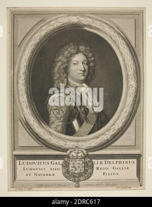 Artiste: Pieter Stevens van Gunst, Néerlandais, 1667- 1724, Louis XV, gravure, image: 36.7 × 28.2 cm (14 7/16 × 11 1/8 in.), fait aux pays-Bas, Néerlandais, 17ème siècle, oeuvres sur papier - estampes Banque D'Images