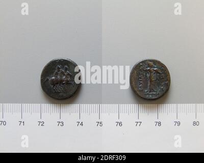 Règle: Antiochus II, roi Séleucide, 286–246 av. J.-C., règle 261–246 B.C.coin d'Antiochus II, roi Séleucide de Unknown, 261–246 av. J.-C., cuivre, 8.95 g, 12:00, 21.5 mm, fabriqué en Grèce, grec, 3e siècle av. J.-C., Numismatique Banque D'Images