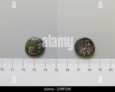 Règle: Antiochus II, Roi Séleucide, 286–246 av. J.-C., règle 261–246 B.C.Mint: Antioche, pièce d'Antiochus II, Roi Séleucide d'Antioche, 261–246 av. J.-C., cuivre, 3.81 g, 12:00, 18 mm, fabriqué à Antioche, grec, 3e siècle av. J.-C., Numismatique Banque D'Images