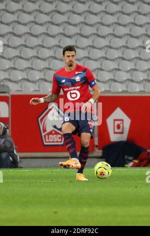 Jose fonte 6 capitaine LOSC pendant le championnat de France Ligue 1 match de football entre Lille OSC et Paris Saint-Germain on D / LM Banque D'Images