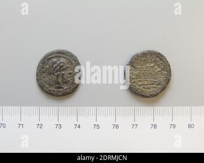 Menthe: Rome, Quadrans de Rome, après 211 av. J.-C., cuivre, 8.60 g, 9:00, 24.6 mm, fait à Rome, Roman, 3rd Century av. J.-C., Numismatique Banque D'Images