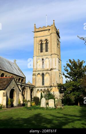 Eglise St Marys, village de Whaplode, Lincolnshire, Angleterre Banque D'Images