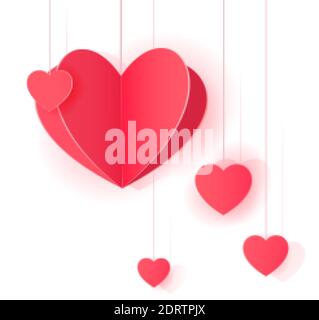 Pince en papier coeur pour le design et la décoration Illustration de Vecteur