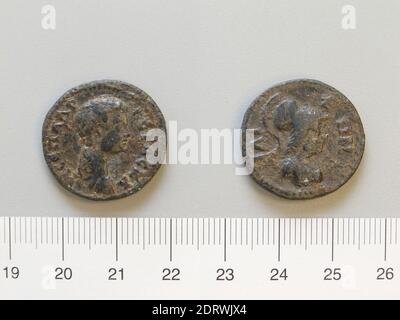 Régal: Geta Lucius Septimius, empereur de Rome, A.D. 189–211, menthe: Ilium, coin de Geta Lucius Septimius, empereur de Rome d'Ilium, 211–17, cuivre, 7.49 g, 6:00, 23.3 mm, fabriqué en Ilium, romain, 3ème siècle, numismatique Banque D'Images