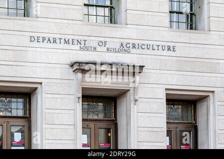 Bâtiment du siège du Département de l'Agriculture des États-Unis (USDA) à Washington, D. C Banque D'Images