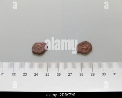 Menthe: Seleucia ad Tigre, pièce de Seleucia ad Tigre, 20–21, cuivre, 0.86 g, 14.1 mm, fabriqué en Seleucia ad Tigre, Mésopotamie, grec, A.D. du 1er siècle, Numismatique Banque D'Images