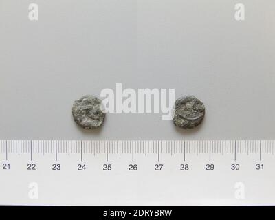 Règle: Osroes I , Roi de Parthia, 108–129, monnaie: Seleucia ad Tigrim, pièce d'Osroes I , Roi de Parthia de Seleucia ad Tigrim, A.D. 108–29, cuivre, 1.62 g, 13.8 mm, fabriqué en Seleucia ad Tigrim, Mésopotamie, Parthian, A.D. Numismatique, 1er–2e siècle Banque D'Images
