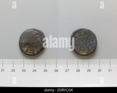 Règle: Attambelus IIIMint: Characene, pièce de Attambelus III de Characene, A.D. 53–72, cuivre, 13.13 g, 12:00, 25.4 mm, fabriqué en Characene, grec, A.D. du 1er siècle, Numismatique Banque D'Images