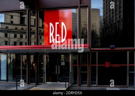 Pittsburgh, Pennsylvanie, États-Unis - 11 janvier 2020 : Red Steakhouse à Pittsburgh, Pennsylvanie, États-Unis. Banque D'Images