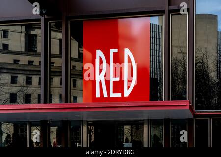 Pittsburgh, Pennsylvanie, États-Unis - 11 janvier 2020 : Red Steakhouse à Pittsburgh, Pennsylvanie, États-Unis. Banque D'Images