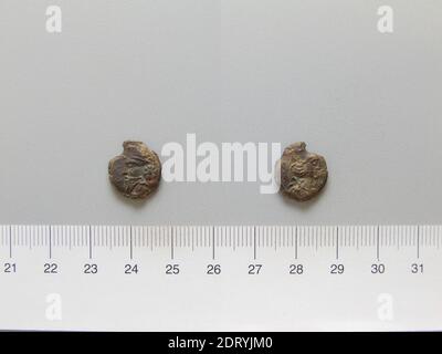 Règle: Osroes I , Roi de Parthia, 108–129, monnaie: Seleucia ad Tigrim, pièce d'Osroes I , Roi de Parthia de Seleucia ad Tigrim, A.D. 109–29, cuivre, 1.95 g, 1:00, 14.2 mm, fabriqué en Seleucia ad Tigrim, Mésopotamie, Parthian, A. D. Numismatique, 2e siècle Banque D'Images