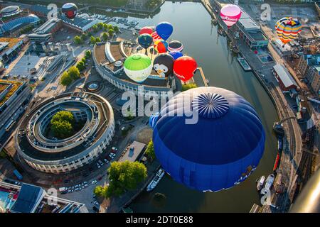 Vol Fiesta Press - Bristol City Docks - 1 Banque D'Images