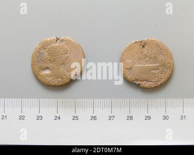 Menthe: Amasia, Pontus, pièce d'Amasia, 201–99, cuivre, 13.17 g, 12:00, 29.9 mm, excavé dans Dura-Europos, fait à Amasia, Pontus, romain, 3ème siècle, Numismatique Banque D'Images